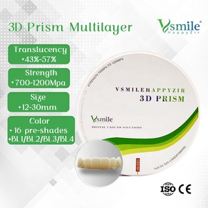 Consommable dentaire en zircone multicouche 3D, zircone prismatique, Vsmile HappyZir 3D Prism-14mm, certifié CE pour <span class=keywords><strong>Arum</strong></span> - Product Image 4
