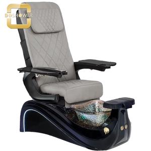 Lujoso salón de uñas muebles de manicura reposapiés Spa equipo de uñas con detalles dorados para silla de pedicura de masaje de tacto <span class=keywords><strong>humano</strong></span> - Product Image 4