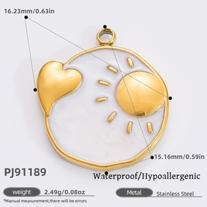 Chic minimalista elegante geométrico colgante collar con circón de alta calidad de acero inoxidable Luna bota ojo encanto Estilo clásico - Product Image 4