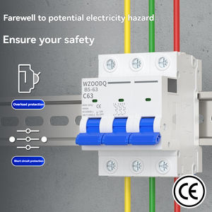 Interrupteur d'<span class=keywords><strong>air</strong></span> Petit <span class=keywords><strong>disjoncteur</strong></span> Série B5-63 Interrupteur principal de climatisation domestique 4P 16A/32A/63A 6kA Capacité de coupure - Product Image 4