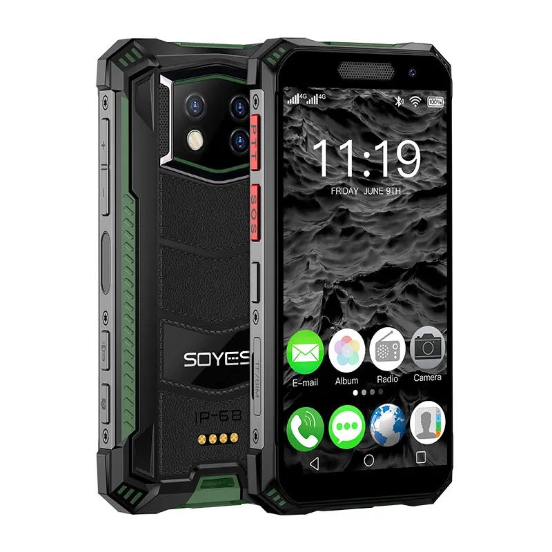 IP68 Rugged waterproof smart phone SOYES S10 MAX 3.5 Inch Touch screen Android 10 4G LTE Mini size small Mobile Phone