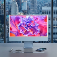 Computadora de Escritorio Todo en Uno de 23.8 Pulgadas, Intel 12.ª Gen. I5-12450H, LPDDR5 5200MHz, SSD, USB, Windows 11 Business