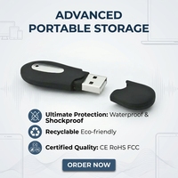 Flash Drive USB 2.0 Bentuk Kacang Plastik Custom 32GB/64GB Terenkripsi Logo Personal Hadiah Lucu Pendrive dengan Garansi 3 Tahun