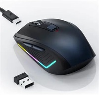 Harga Pabrik 7500 Mouse Komputer Berbagai Warna Mouse Nirkabel 2.4GHz dengan Tombol Samping
