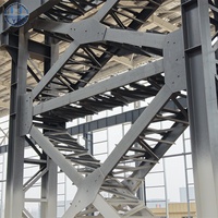 Structure en acier métallique robuste pour entrepôt, bâtiment de stockage industriel, construction de charpente en acier sur mesure