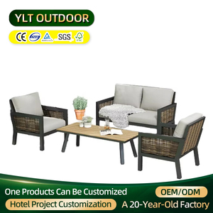Cómodo conjunto combinado <span class=keywords><strong>de</strong></span> <span class=keywords><strong>muebles</strong></span> <span class=keywords><strong>de</strong></span> exterior, sofá Seccional <span class=keywords><strong>de</strong></span> jardín <span class=keywords><strong>de</strong></span> aluminio <span class=keywords><strong>de</strong></span> ratán, juego <span class=keywords><strong>de</strong></span> Patio, <span class=keywords><strong>muebles</strong></span> <span class=keywords><strong>de</strong></span> jardín - Product Image 1