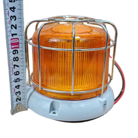 Feux de signalisation LED ambre avec protection métallique, 12V/24V pour bus, camion, véhicule de chantier