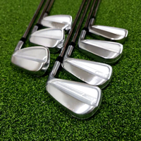 Ensemble de fers de golf forgés CNC 4-PW, droitiers, avec shaft en acier, pour un lancement élevé et une distance constante