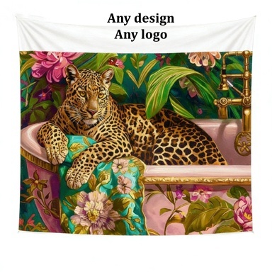 Custom Tapestry Design Cheetah Woven Wall