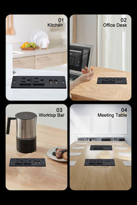 ऑफिस डेस्क 5v 2.1a चौकोर प्रकार का सोफा छिपा हुआ डुअल यूएसबी पावर चार्जर सॉकेट/मिनी राउंड डुअल यूएस आउटलेट सोफा सॉकेट - Product Image 6