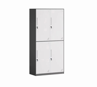 Casier métallique à 3 portes avec trous de ventilation et structure détachable, vente directe d'usine, personnalisation acceptée