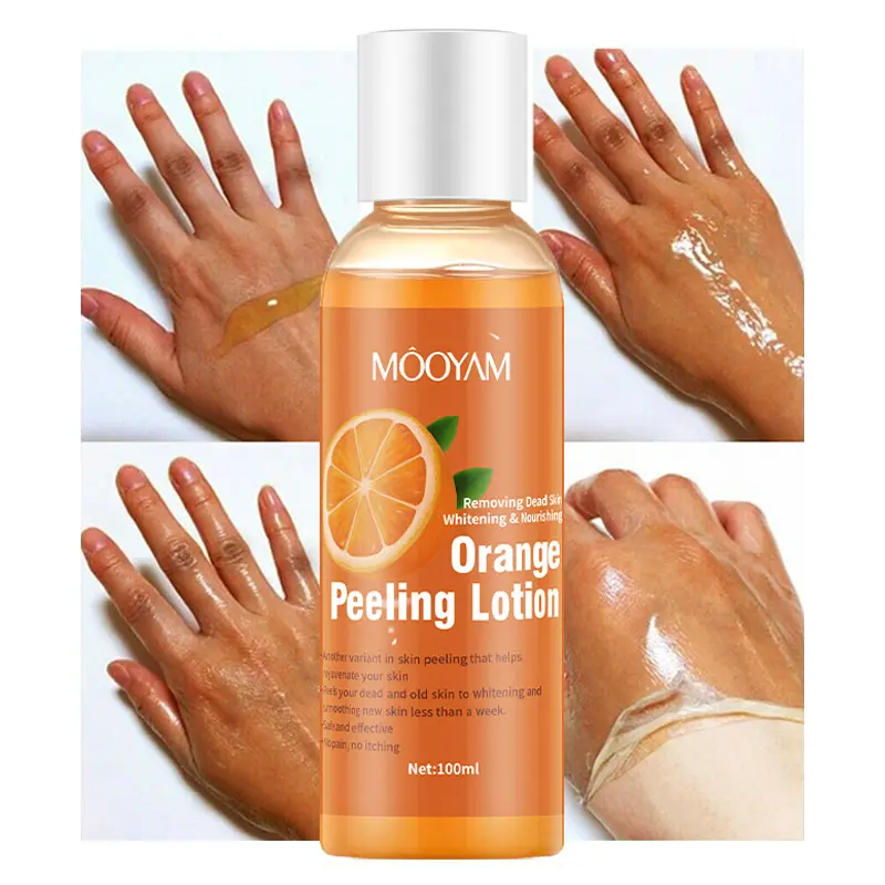 Hot sale Orange Peeling Lotion Private Label Body Care Skin Whitening Cream Oil Organic Lotion for Removing Dead Skin