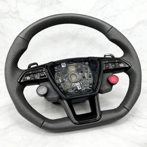 Volant en cuir de qualité supérieure pour Audi A3 A6 A7 A4L A5 A6L A7L Q3 <span class=keywords><strong>Q5</strong></span> Q7 A8 B8 C8 R8 TT TTS Accessoires de voiture - Product Image 2