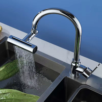 Vente en gros 360 °   Prolongateur de Robinet Rotatif 4 Modes de Pulvérisation pour Robinet d'Évier de Cuisine, Accessoires de Douche
