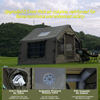 Tente gonflable Coody 8.0 Air - Tente de camping imperméable verte - Tente gonflable Cody