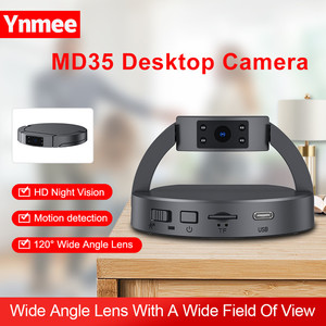 กล้องมินิเดสก์ท็อป MD35เลนส์หมุนได้180องศาความละเอียดสูง1080P ไม่มีกล้องรักษาความปลอดภัยกล้องวิดีโอ WiFi - Product Image 2