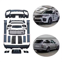 Accesorios de Kit de Carrocería para Land Rover Range Rover, Parrilla, Parachoques Delantero, Faldón Lateral, Parrilla, Actualización para L405 SVO 2018-2022