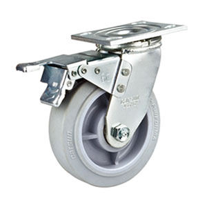 Schwerlast-Lenkrolle 150mm aus Industriestahl mit Thermoplastischem Gummi - Product Image 1