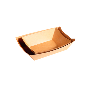 Biodegradabile usa e getta Eco Friendly Chips di pollo Popcorn Hamburger Dessert cibo imballaggio ciotola piatto da asporto scatola barca - Product Image 6