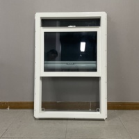 Fenêtres en PVC de style américain de haute qualité MINGLEI, fenêtres à simple battant en vinyle personnalisées