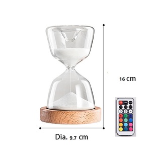 Sablier en verre rotatif multicolore à LED, lumière chaude, précis, 10 minutes, pour le sommeil, vente en gros, NOUVEL AN - Product Image 4