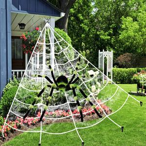 30 "cadılar bayramı dekorasyon dev renkli gerçekçi korkunç tüylü örümcek sahne parti duvar süslemeleri renkli örümcek süslemeleri - Product Image 4