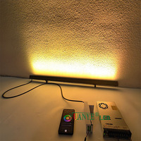 Yuanyeld Outdoor 4 In1 Led Strip Wash Bar 4 en 1 Luz de arandela de pared 4 en 1 con visera y escudos Cuerpo de aluminio de la YY-XQ4052