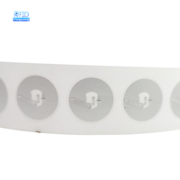 Étiquette RFID NFC transparente programmable de petite taille 20 x 10 mm ISO14443A HF, autocollant en papier / inlay humide