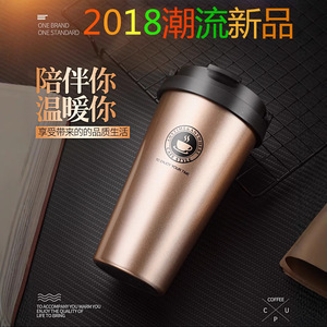 Gobelet isotherme en acier inoxydable 16oz à double paroi, tasse à café de voyage pour hommes et femmes, utilisation en extérieur - Product Image 5