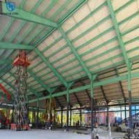 Toiture en structure métallique pour entrepôt, acier au carbone Q355, bâtiment industriel de stockage robuste