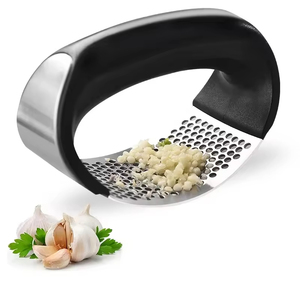 Creative <b>Hand</b> Stainless Steel Garlic Press Cutter Manual Mode Metal <b>Chopper</b> Crusher for Vegetables Cutting - Product Image 1