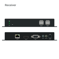Alta calidad 4K60Hz HDMI KVM Extender sobre Cat6 Cable 120M 4K YUV444 HDMI USB2.0 KVM Extender