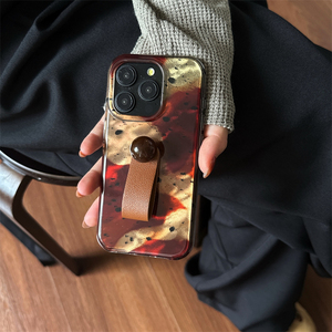 Custodia per telefono cellulare a sfera rotonda tinto a inchiostro rosso per <span class=keywords><strong>iphone</strong></span> 17 16 <span class=keywords><strong>Pro</strong></span> Max 15 14 13 12 <span class=keywords><strong>11</strong></span> <span class=keywords><strong>Cover</strong></span> protettiva - Product Image 6