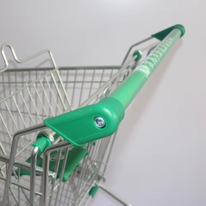 Chariot de supermarché en métal galvanisé à prix bon marché avec roues - Product Image 4