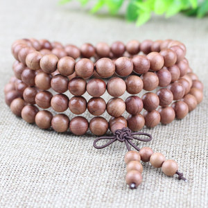Ling Gusi 108-Bead Buddhist Prayer Beads <b>Red</b> Cypress Wood 8mm Unisex Natural Fragrance Gift <b>Bracelet</b> - Product Image 1