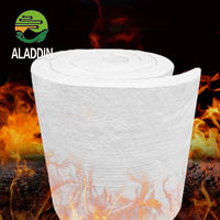 Couverture en fibre de céramique blanche d'isolation thermique résistante au feu 900C faible conductivité thermique pour les systèmes d'échappement de revêtements de cheminée
