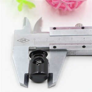 Chất lượng cao màu đen nhựa dây rút dây kết thúc chất lượng tốt Phụ kiện May mặc Stopper - Product Image 6
