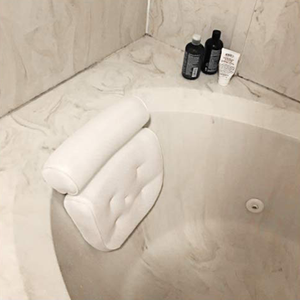 4D Air Mesh cuscino da bagno Spa cuscino di lusso antiscivolo vasca da bagno forte ventose supporto ergonomico collo - Product Image 5
