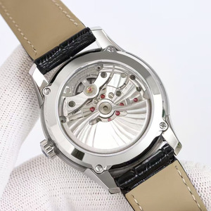 Reloj Mecánico Automático Redondo de Segunda Mano de Lujo y Alta Gama con Correa de Cuero Mecánica de Alta Calidad - Product Image 4