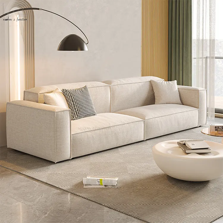 Sofá de compresión Foshan, sofás para sala de estar, muebles de casa de lujo, sofá de esquina seccional comprimido de espuma moderna