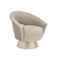 Chaise de loisir pour salon de maison moderne Sofa à invitation unique avec cadre en bois massif et tissu en lin tufté