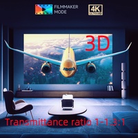 Projecteur mobile portable pour jeux vidéo Tri Color Laser M2 Pro Ultra HD 4K avec zoom optique sans perte, 3D, cinéma maison, chambre à coucher