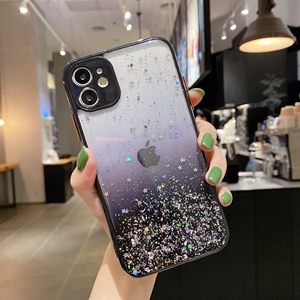 2022 vendita calda custodia lucida per telefono Glitter per iPhone 13 12 Pro max TPU PC 2 in 1 Sparkle <span class=keywords><strong>Star</strong></span> Bling Cover per telefono - Product Image 6