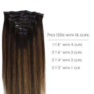 Extensions à clips Amygirl européennes double trame en cheveux naturels bruts Remy, 100g, cheveux humains cambodgiens, double trame machine, invisibles et sans couture - Product Image 2