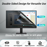 Filter Privasi 2 Arah untuk Monitor Desktop 21.45" 16:9, Anti Mengintip, Anti Silau, Anti Cahaya Biru, Pelindung Layar