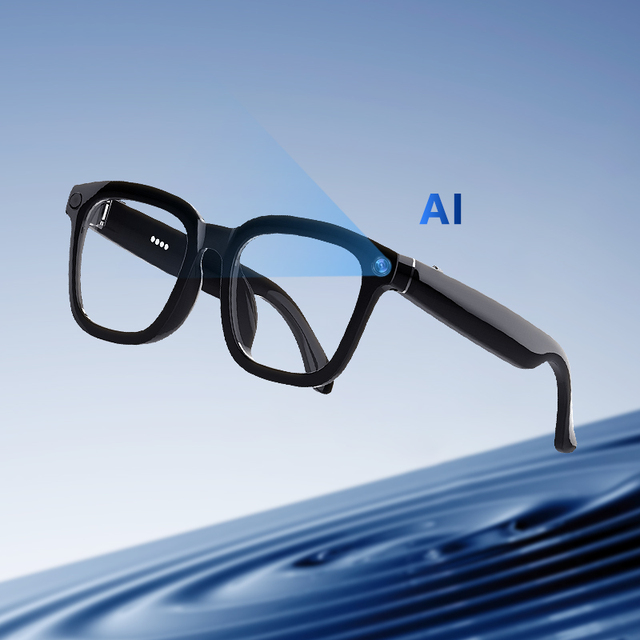 Camera Glasses AI Wireless Voice Assistant Support for Listening to Music and Making Calls Smart Sunglasses Glasses
