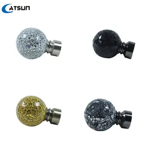 Phong cách thời trang trang trí cửa sổ Curtain Rod phụ kiện Mosaic Curtain Rod finials