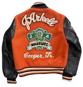 2025 özel Vintage kış güz erkek beyzbol Letterman Varsity ceketler yüksek kaliteli tuval standı Hit ürün üreticisi - Product Image 3