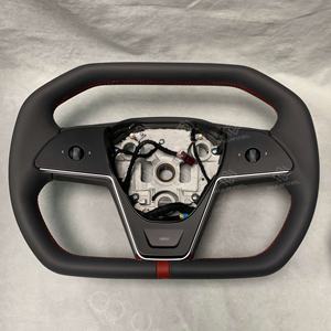 Volant à empiècement de style Cybertruck pour Tesla Model X/S-Design hexagonal futuriste, remplacement à ajustement direct et option chauffante - Product Image 4