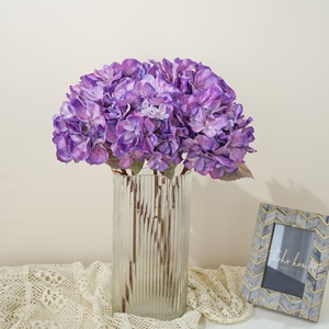 [Transfronterizo] Pequeñas Hortensias Artificiales en Tonos Otoñales para Decoración de Hogar, <span class=keywords><strong>Hotel</strong></span>/Restaurante, Bodas; Ramo Nupcial Hecho a Mano, Realista - Product Image 3